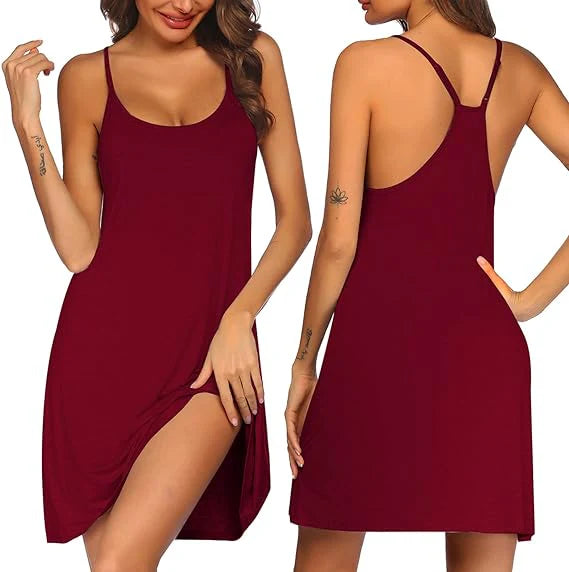 Wholesale Women's Racerback Sleeveless Nightgown Women's Sleepwear - All Colors