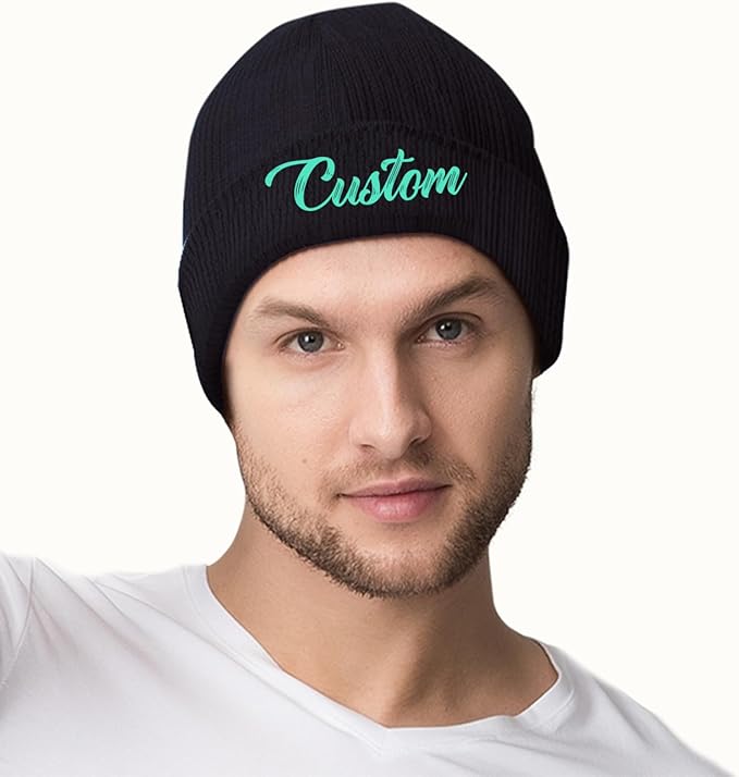 Unisex Custom Beanies, Personalized Beanie Hats, Promotional Bulk Beanies - All Colors