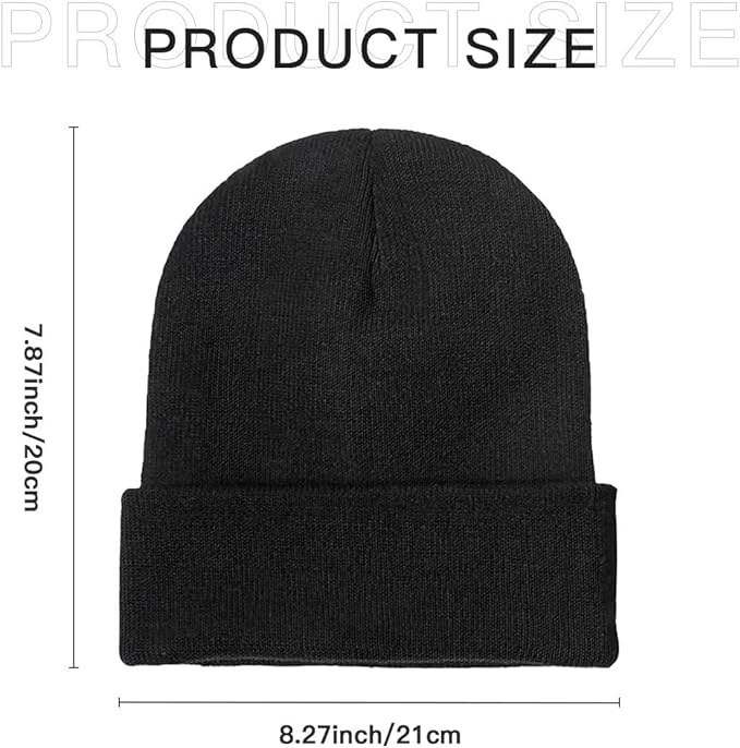 Unisex Custom Beanies, Personalized Beanie Hats, Promotional Bulk Beanies - All Colors