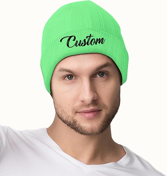 Unisex Custom Beanies, Personalized Beanie Hats, Promotional Bulk Beanies - All Colors