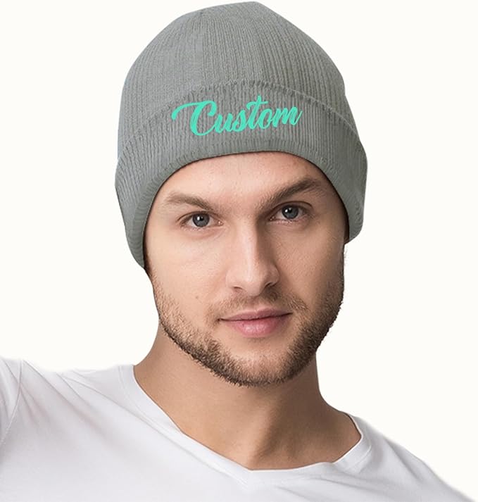 Unisex Custom Beanies, Personalized Beanie Hats, Promotional Bulk Beanies - All Colors