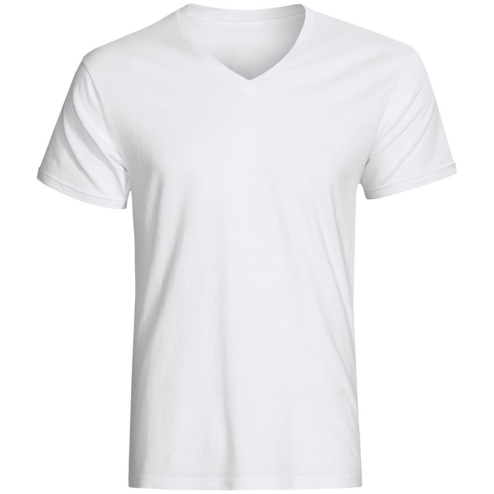 Custom Promotional Cotton V-Neck T-Shirts All Colors Available