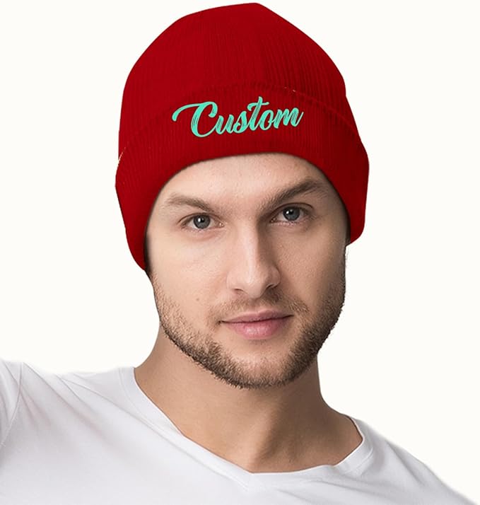 Unisex Custom Beanies, Personalized Beanie Hats, Promotional Bulk Beanies - All Colors