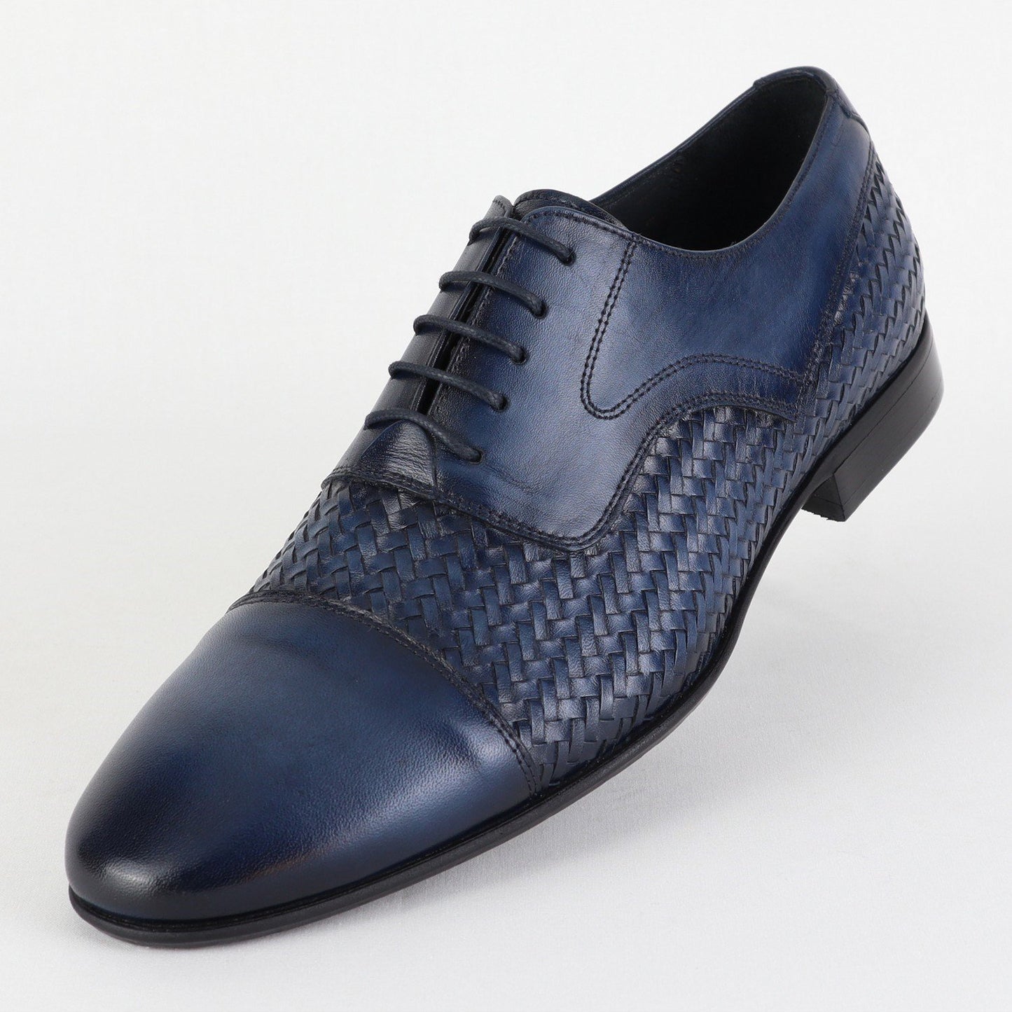 Wholesale Leather Blue Classic Men's Shoes