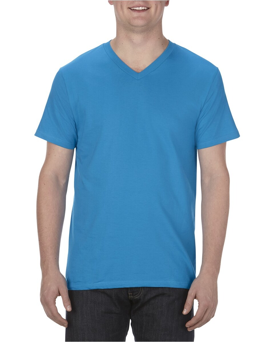 Custom Promotional Cotton V-Neck T-Shirts All Colors Available