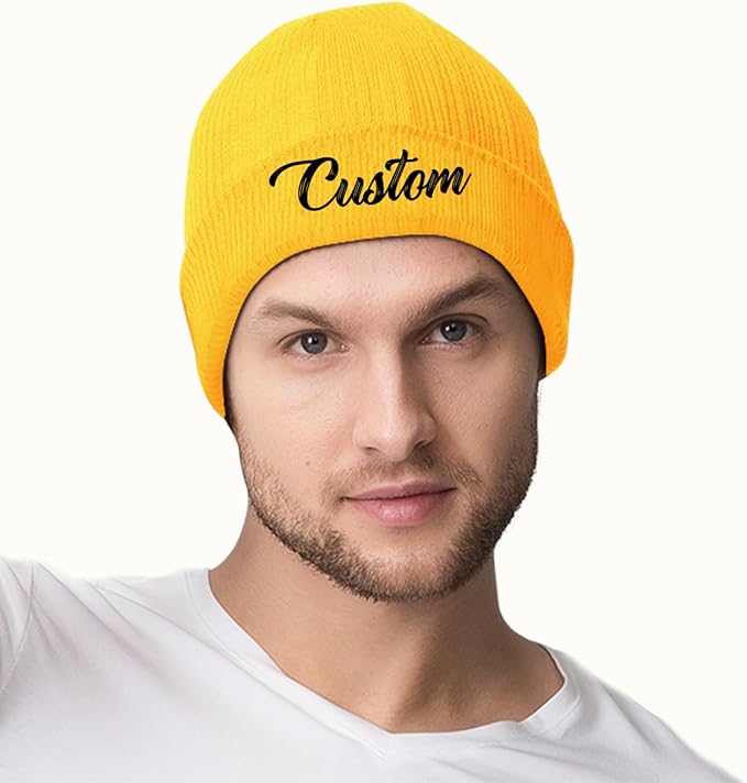 Unisex Custom Beanies, Personalized Beanie Hats, Promotional Bulk Beanies - All Colors