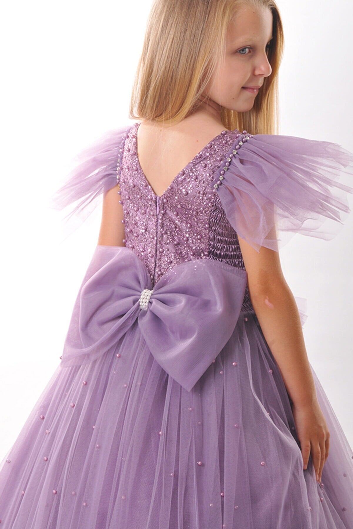 Pearls Puffy New Generation Party, Birthday Evening Dress Wedding Dress