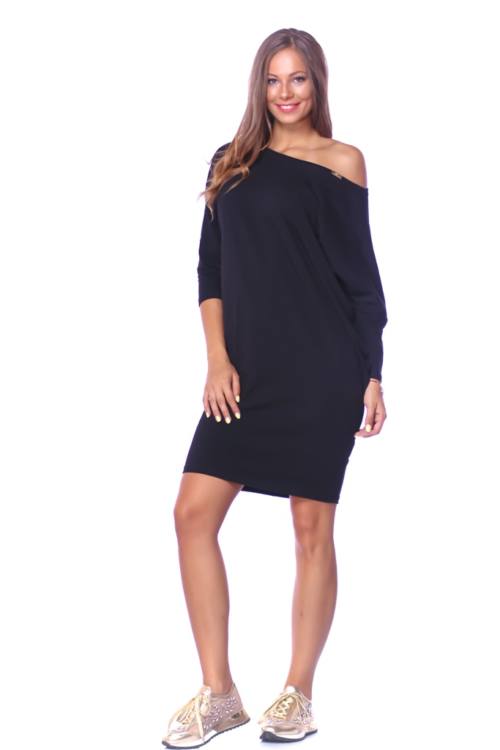 Loose Fit Side Pocket Mini Dress