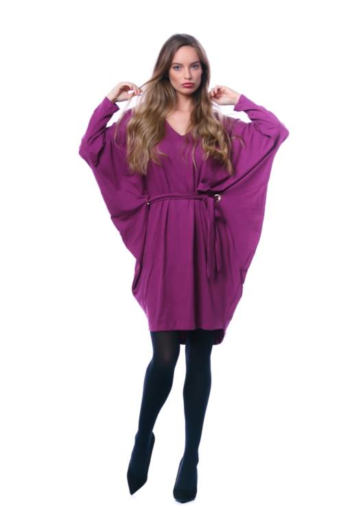 Tie Waist Loose Fit Mini Dress