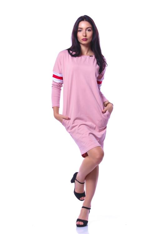 Loose Fit Side Pocket Dropped Shoulder Mini Dress