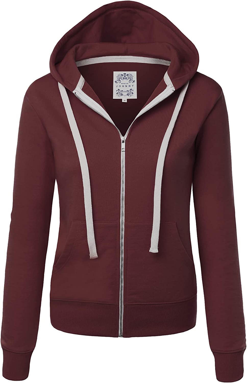 Wholesale Women's Long Sleeve Zip-up Hoodie Jacket