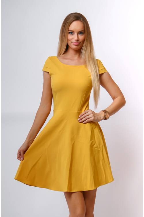 Plain Elegant Mini Party Dress