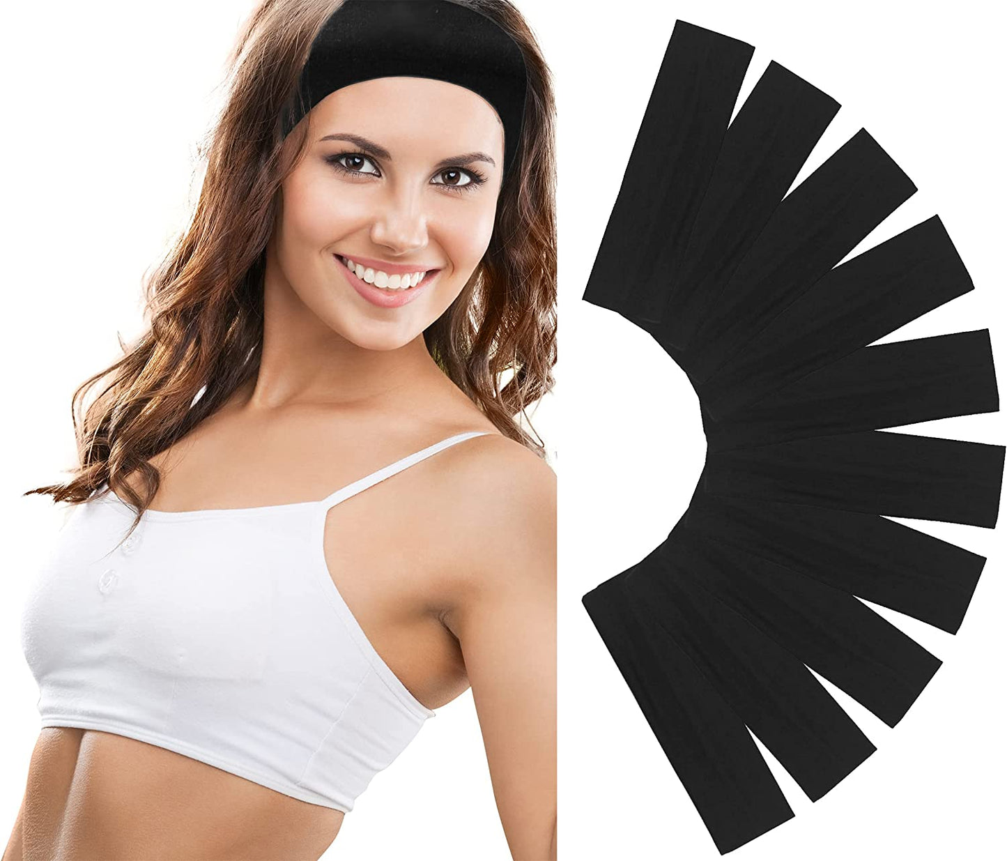 Custom Logo Stretch Headbands, Promotional Non-Slip Head Wraps Great for Workouts, Casual Wear, Gifts & more!