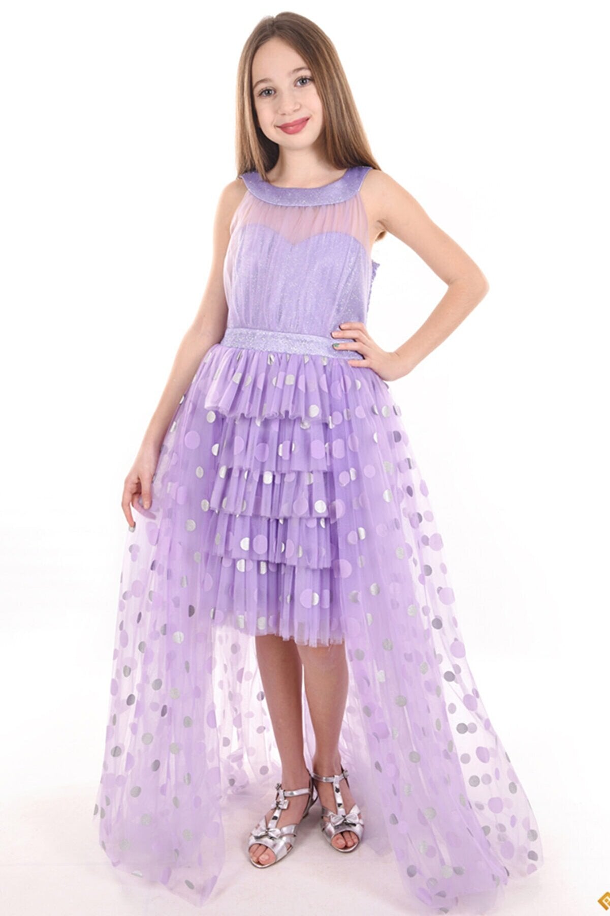Polka Dot Tulle Dress For Party, Birthday, Evening Dress, Prom Dress