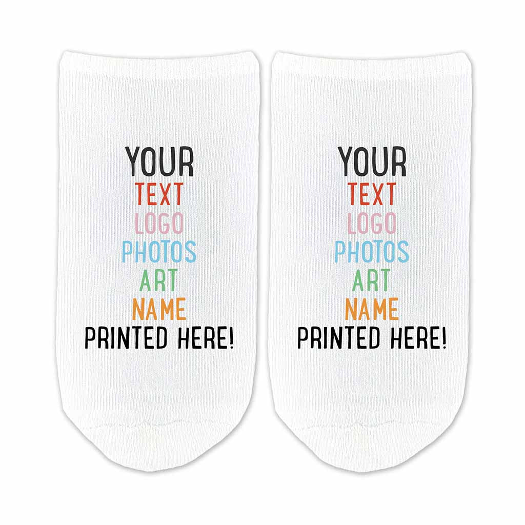 Custom Logo Toe Socks Printed Promotional Toe Socks One Size Fits All