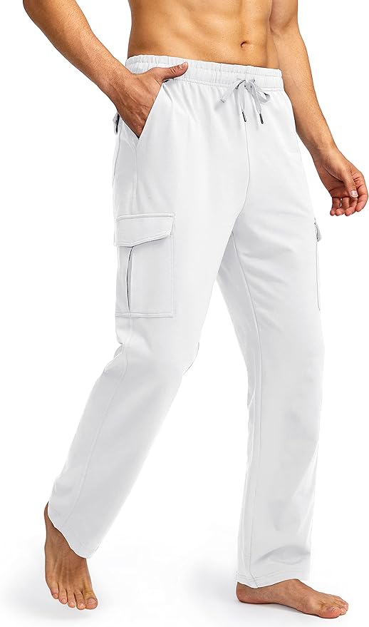 Wholesale Men's Cotton Sweatpants With Cargo Pockets - All Collors