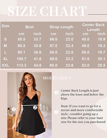 Wholesale Women's Satin Nightgown V Neck Spaghetti Strap Nightdress Silk Slip - Navy