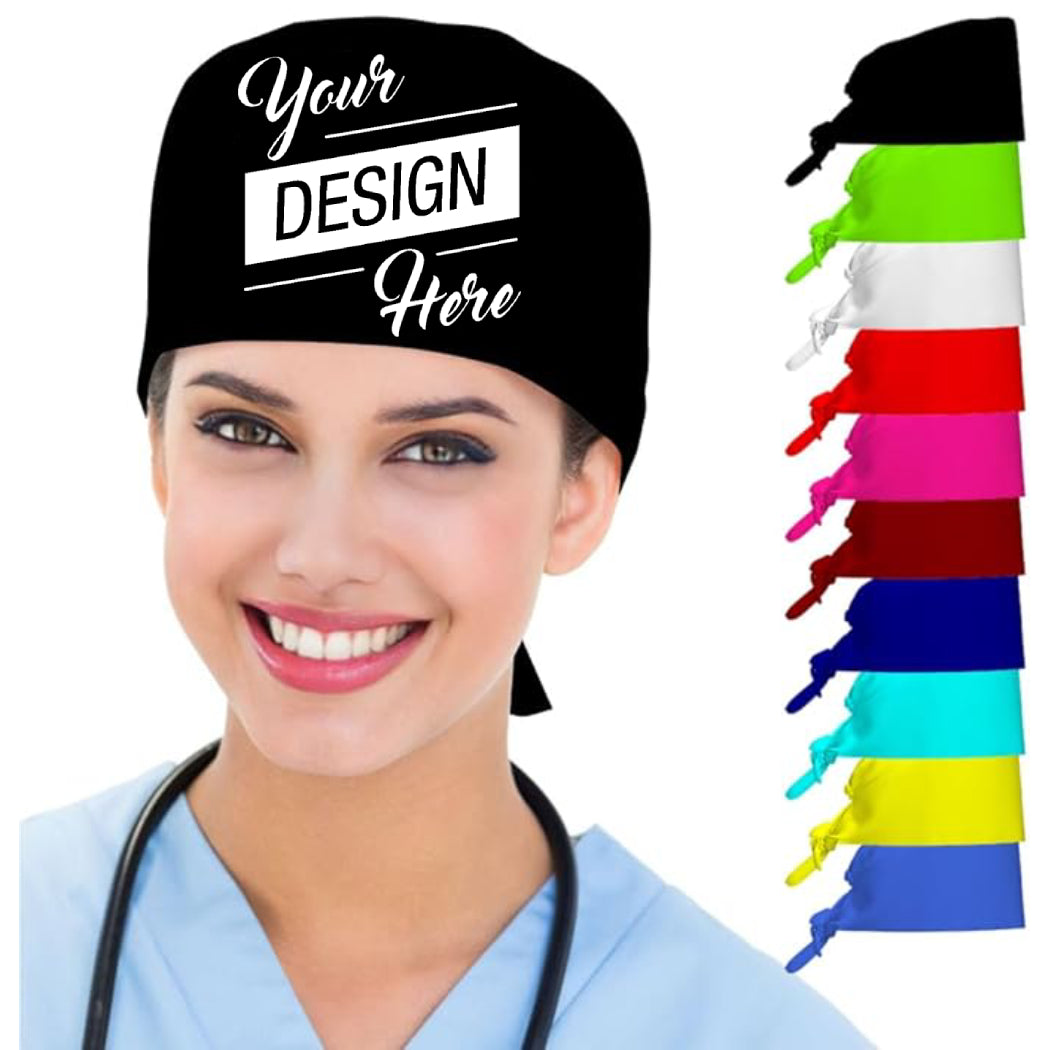 Custom Scrub Caps, Personalized Scrub Caps, Promotional Bulk Scrub Caps