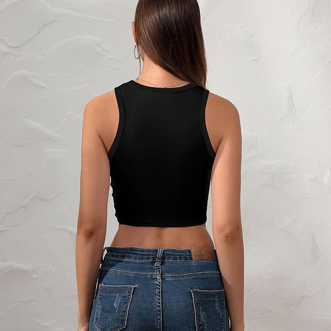 Women's Custom Crop Tops, Personalized Crop Bra, Promotional Tank Tops - All Colors
