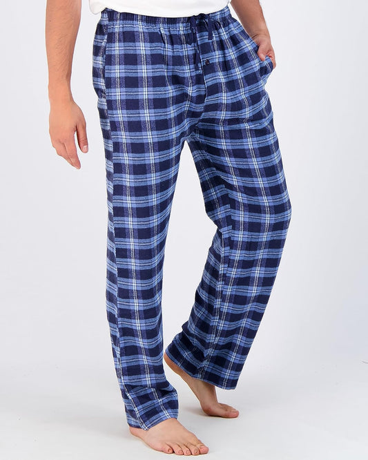 Wholesale Men's Pajama Pants, Knit Cotton Flannel Plaid Lounge Bottoms - All Styles