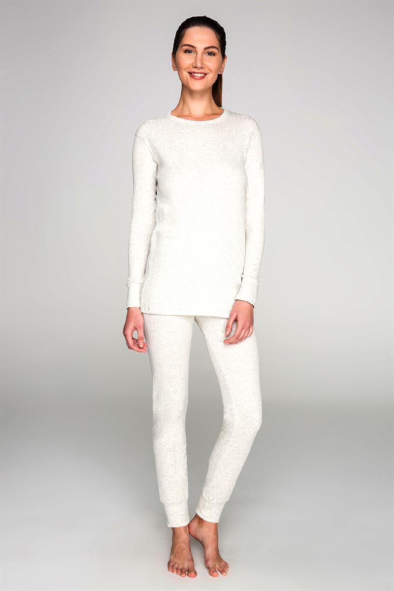 Wholesale Thermal Underwear Unisex Sets for Men & Women Soft Fleece Style - White