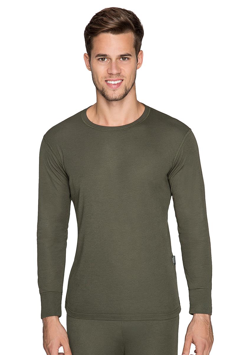 Wholesale Thermal Underwear Unisex Sets for Men & Women Thick Fleece Style - Army Green