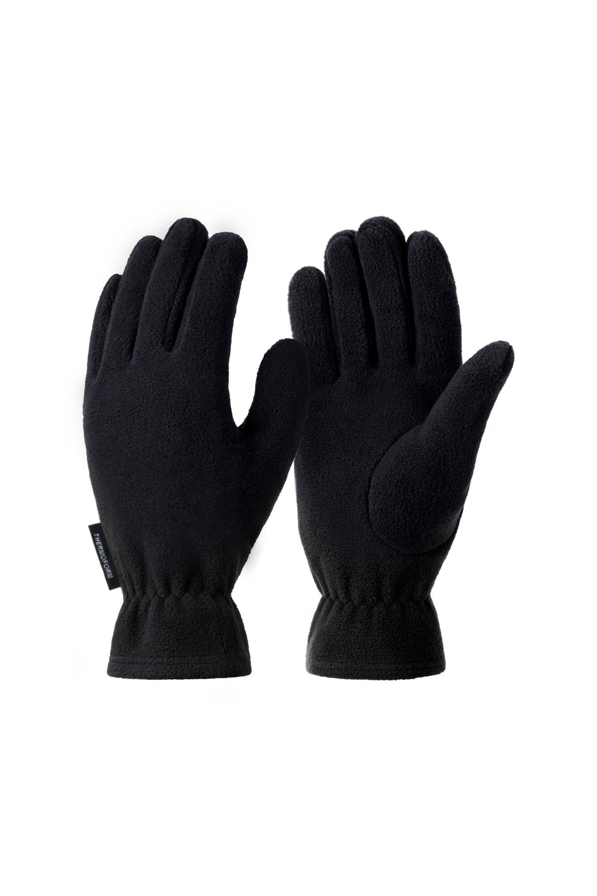 Wholesale Thermal Unisex Gloves for Men & Women Army Grade Fleece Thermal Gloves - Black