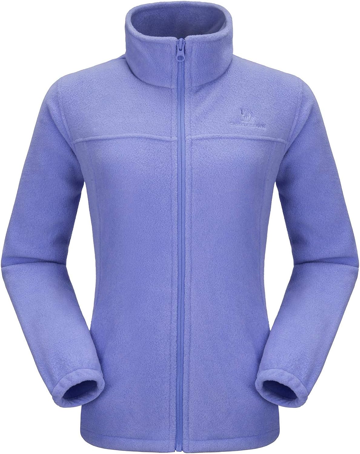 Wholesale Women's Full Zip Thermal Jackets With Pockets Soft Polar Fleece Coat - Blue