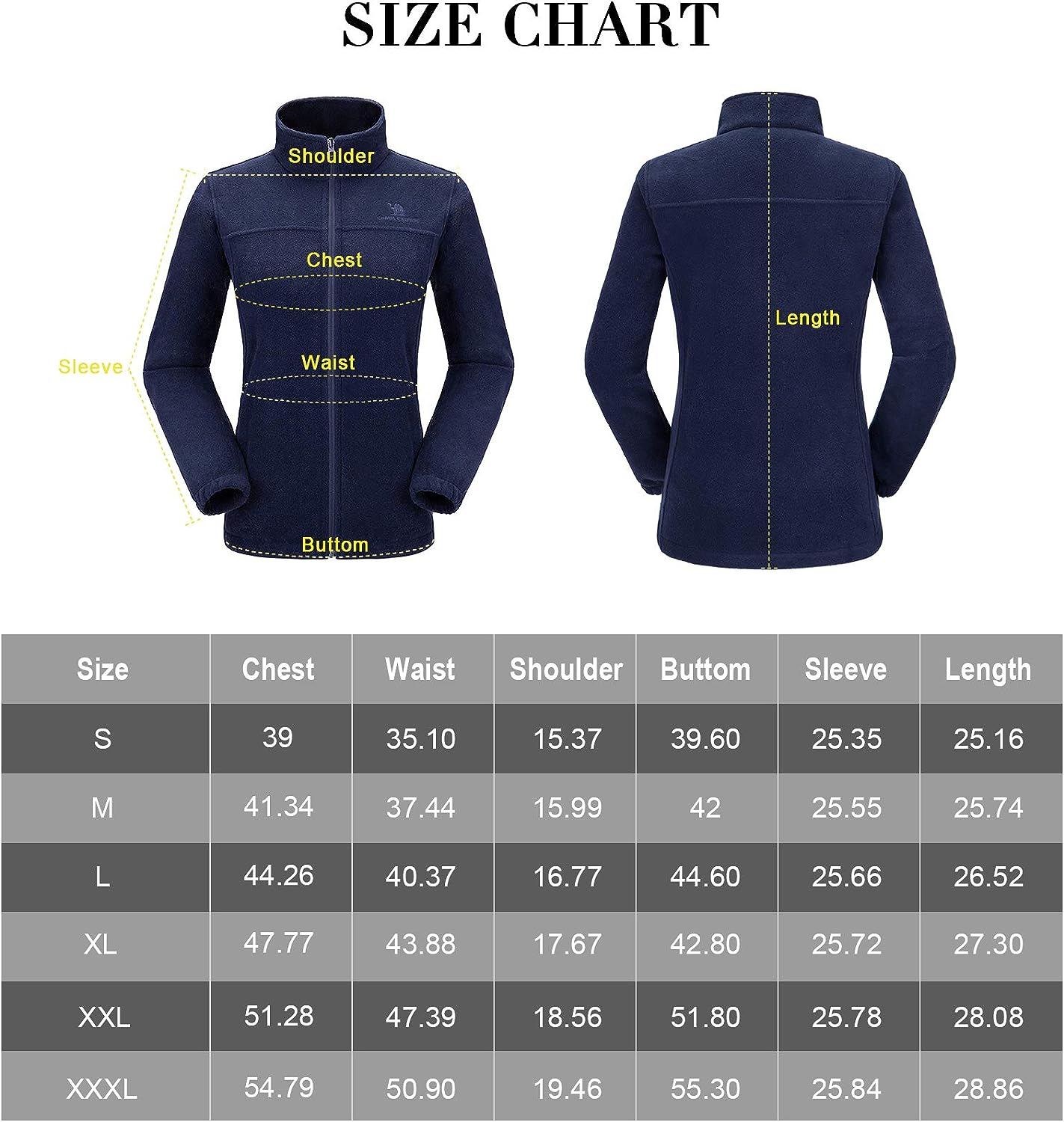 Wholesale Women's Full Zip Thermal Jackets With Pockets Soft Polar Fleece Coat - Navy
