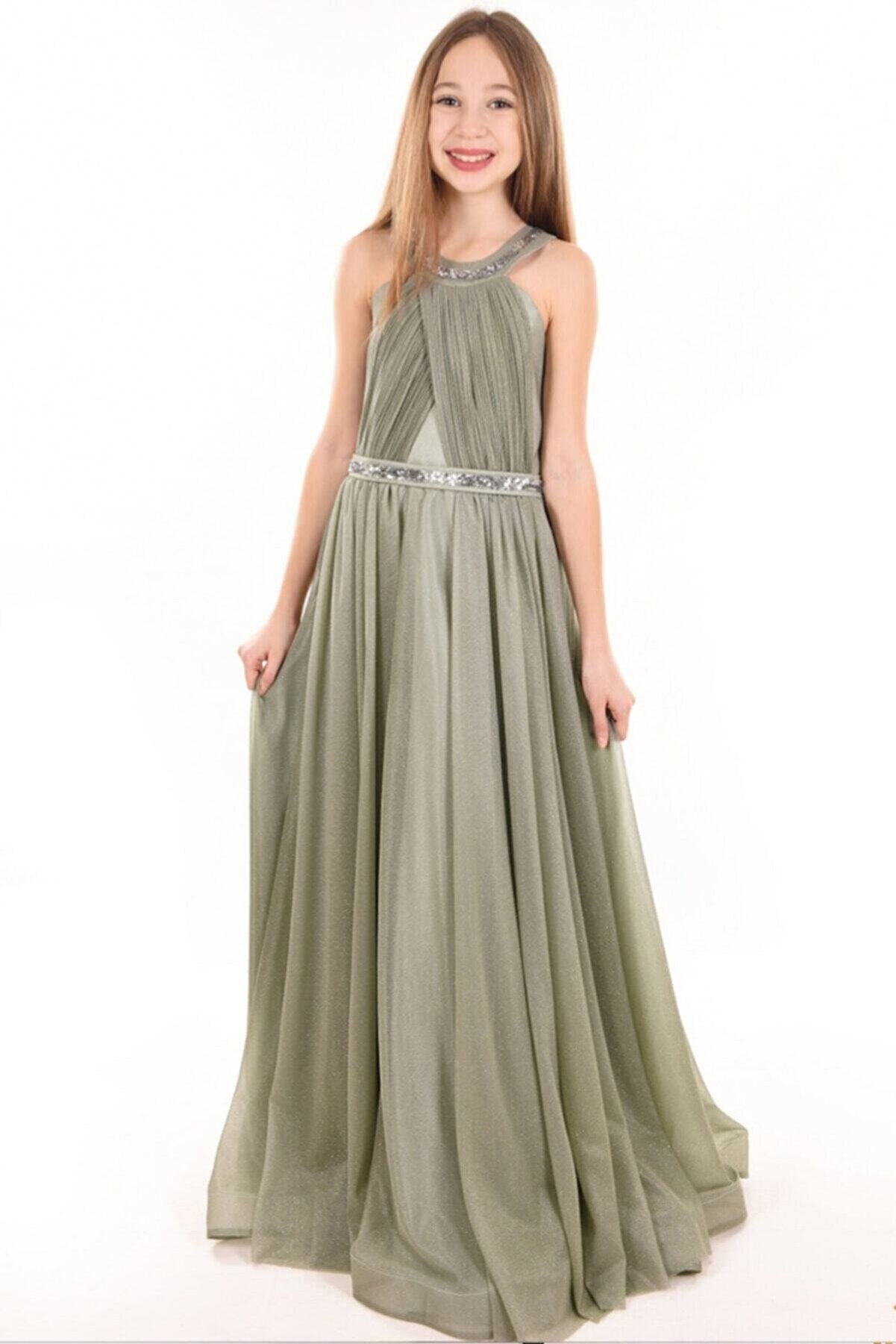 Helen Model Glittery Chiffon Party, Birthday Evening Dress, Prom Dress
