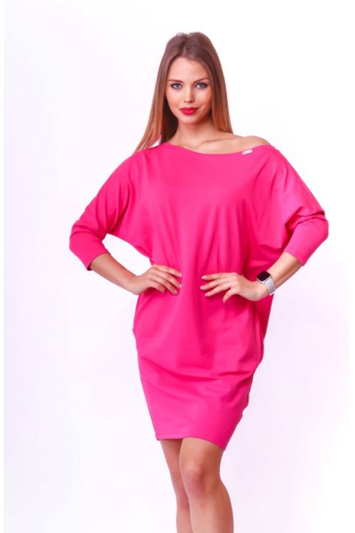 Loose Fit Side Pocket Mini Dress