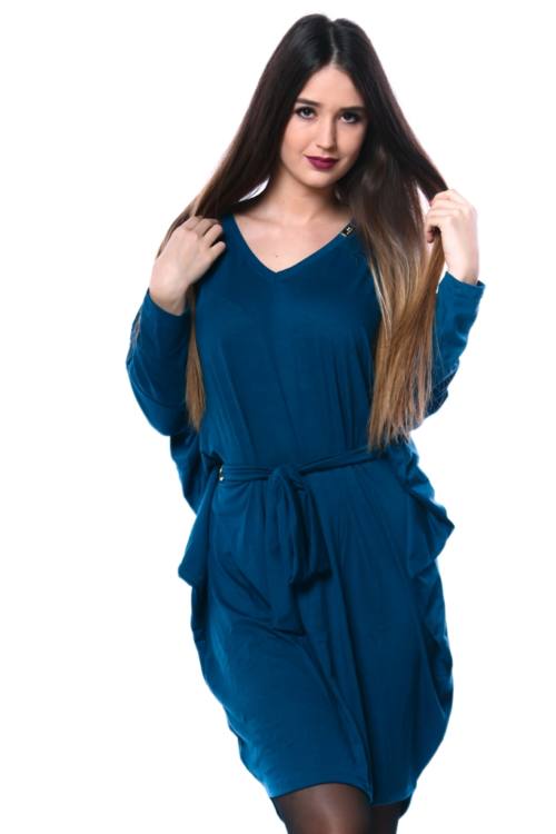 Tie Waist Loose Fit Mini Dress