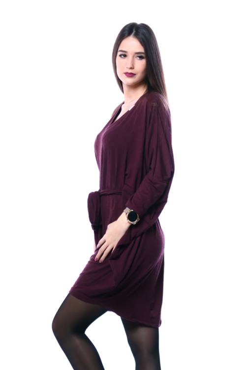 Tie Waist Loose Fit Mini Dress