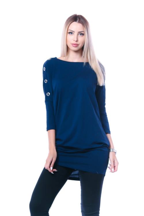 Eyelet Loose Fit Mini Dress