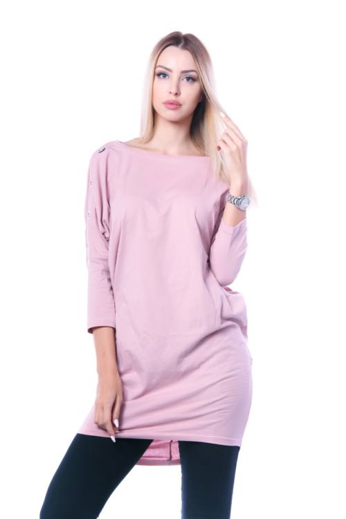 Eyelet Loose Fit Mini Dress