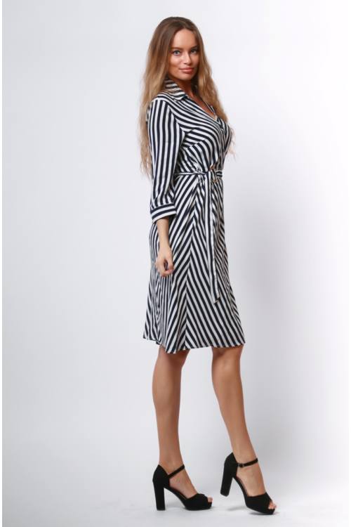 Striped Shirt Dress Long Sleeve