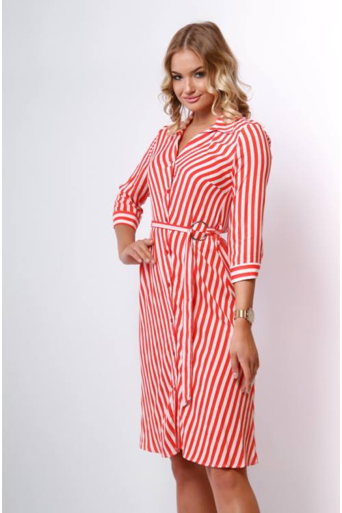 Striped Shirt Dress Long Sleeve