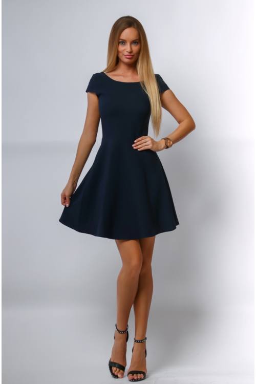 Plain Elegant Mini Party Dress
