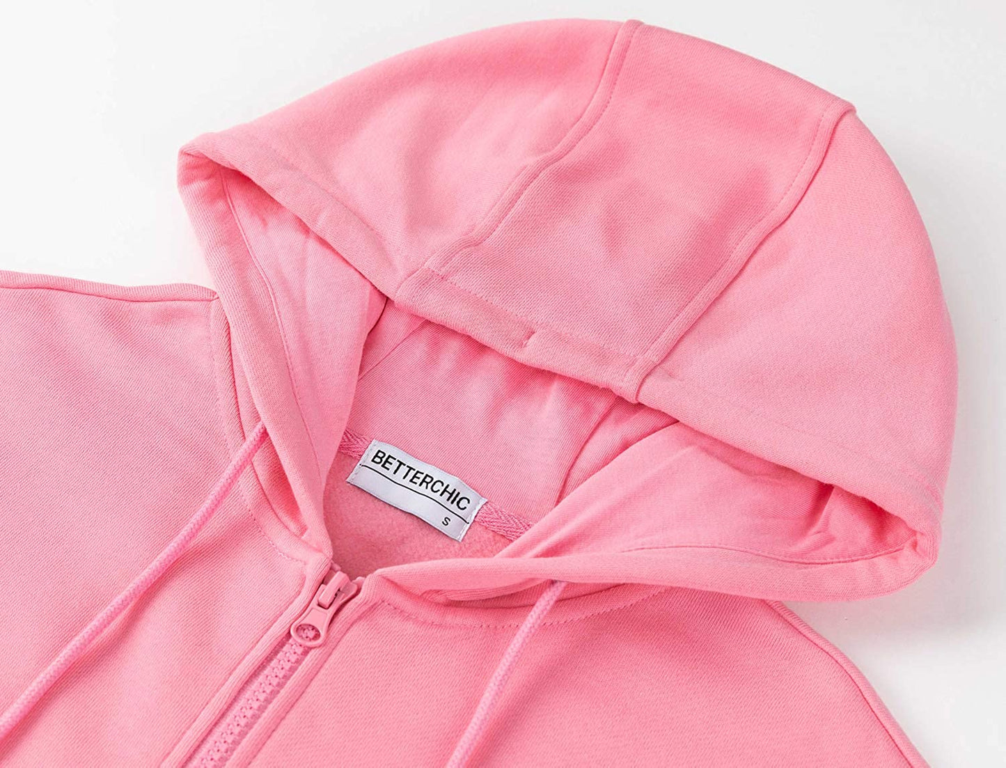 Wholesale Women's Long Sleeve Zipper Fleece Hoodie Classic Drawstring Pullover
