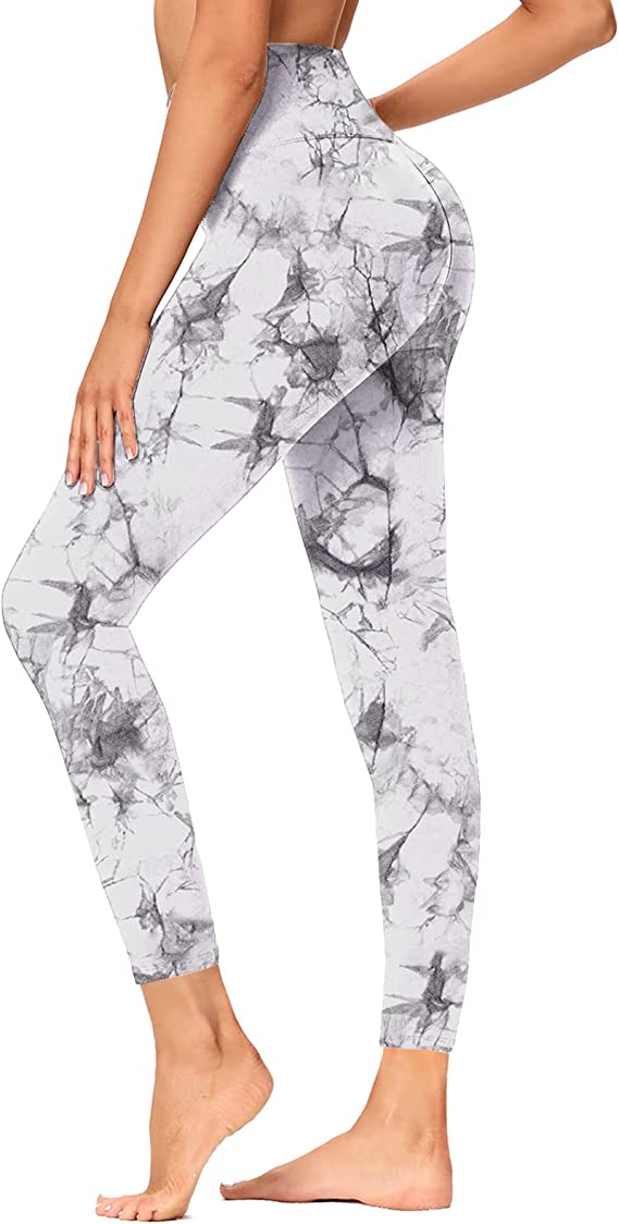 Wholesale High Waisted Marble Leggings Soft Slim Tummy Control Printed Pants