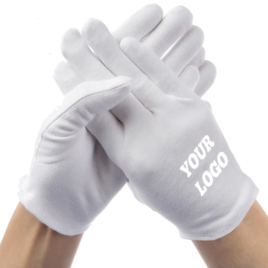 Custom Logo Cotton Gloves Protects From Dust, Pollution And Cold - Washable & Reusable