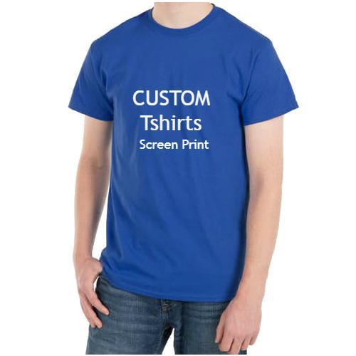 Men's Custom Logo T-shirts Promotional Ultra Cotton Crew Neck Men's T‑shirts - All Colors