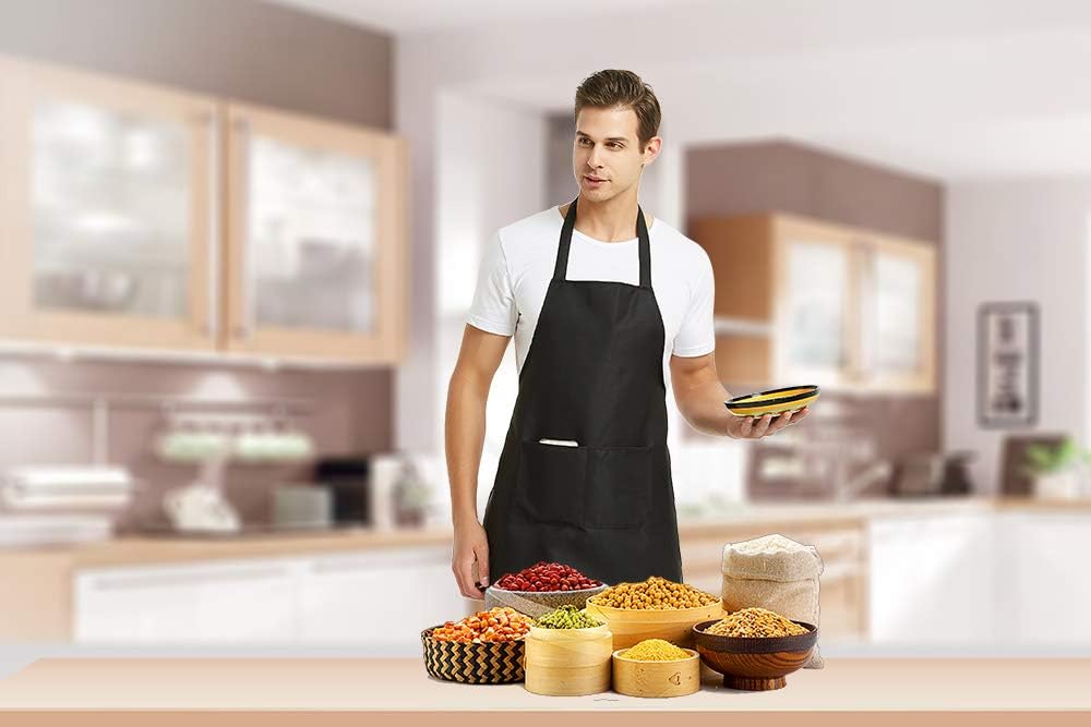 Custom Promotional Aprons With 2 Front Full Body Pockets Aprons for Men and Women