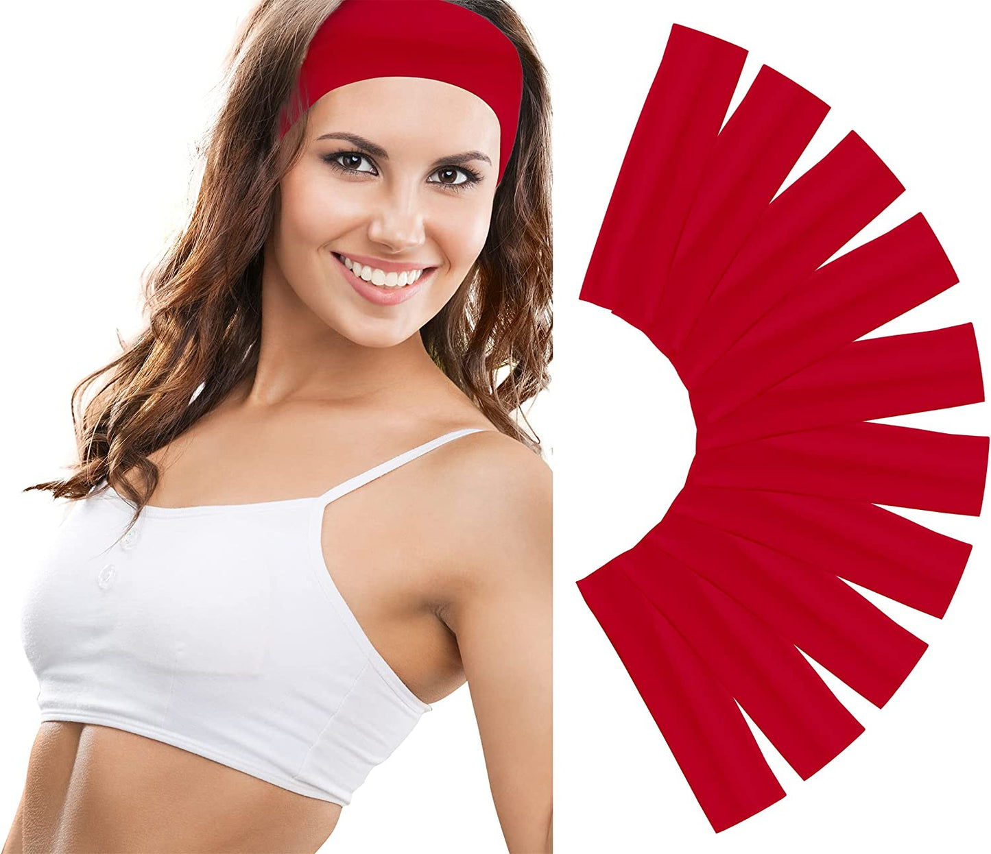 Custom Logo Stretch Headbands, Promotional Non-Slip Head Wraps Great for Workouts, Casual Wear, Gifts & more!