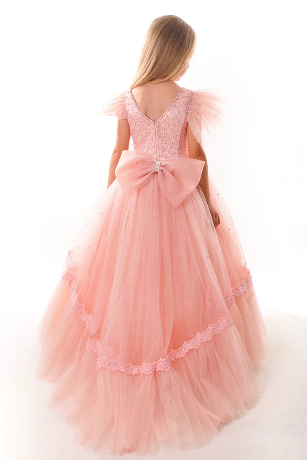 Pearls Puffy New Generation Party, Birthday Evening Dress Wedding Dress