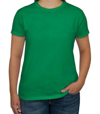Wholesale Ultra Cotton Solid Crew Neck Women's T‑shirts - All Colors