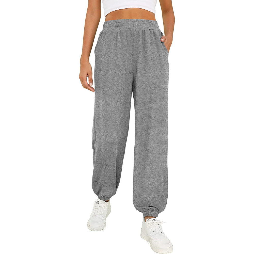 Wholesale Women's Sweatpants Baggy High Waisted Fall Pants Joggers with Pockets