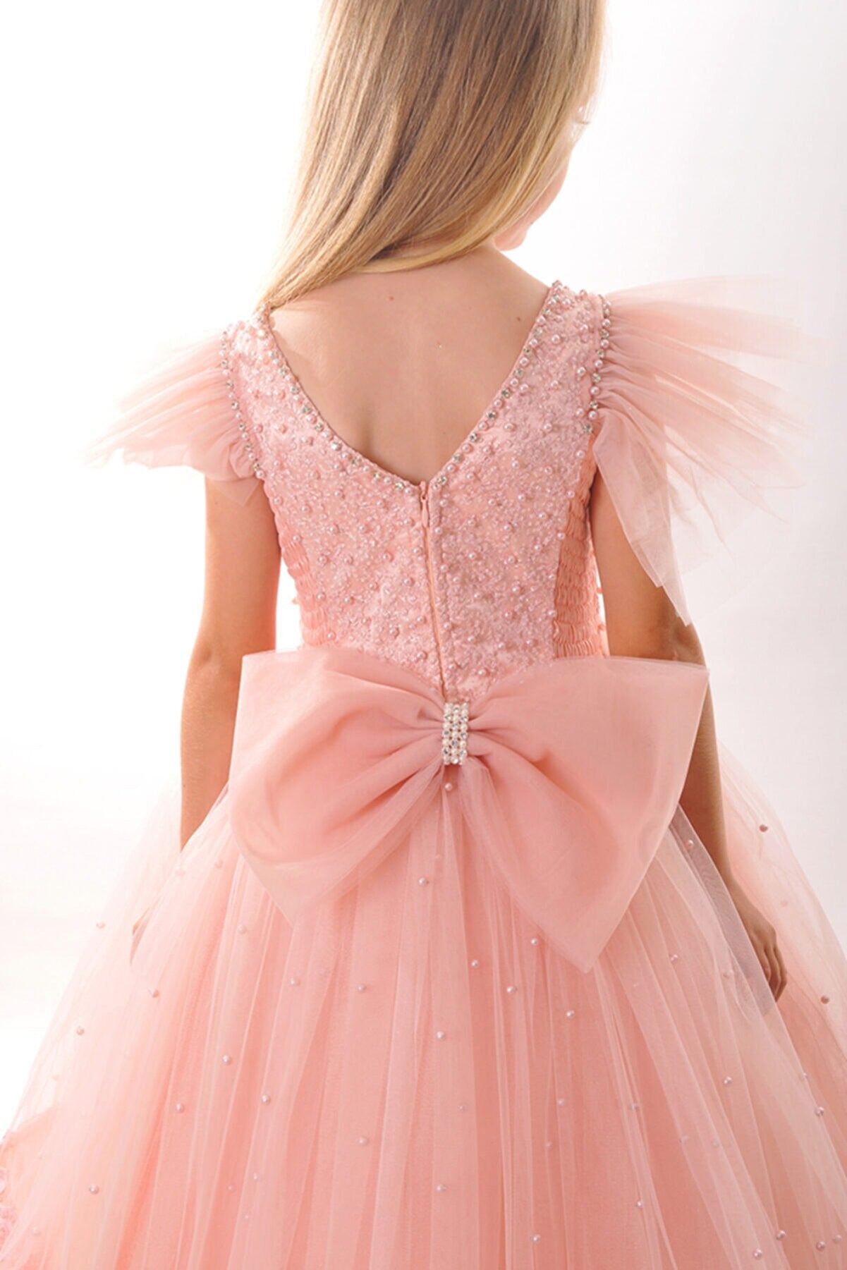 Pearls Puffy New Generation Party, Birthday Evening Dress Wedding Dress