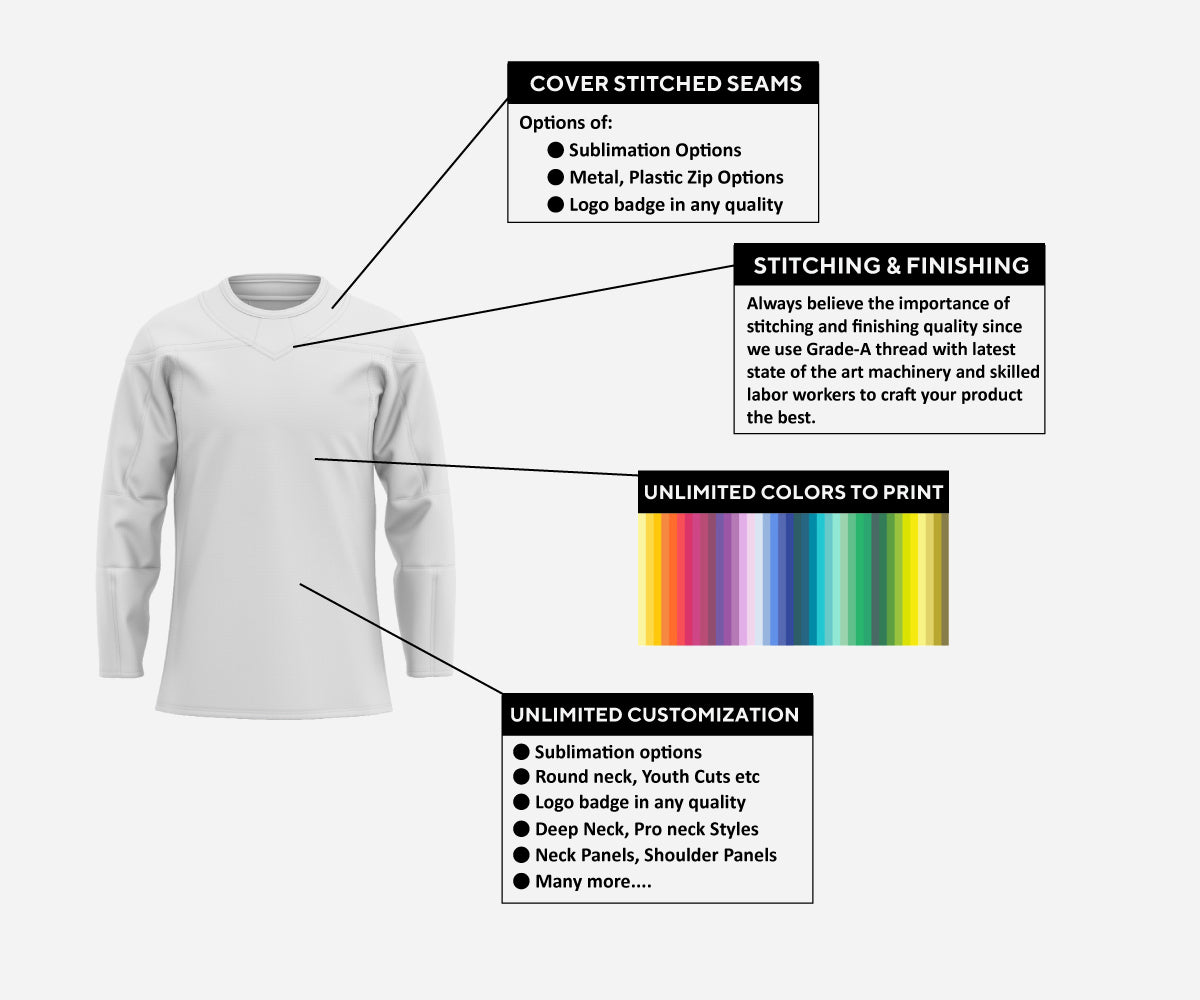 Wholesale Custom Ice Hockey Uniforms Custom Hockey Jerseys - Model 10