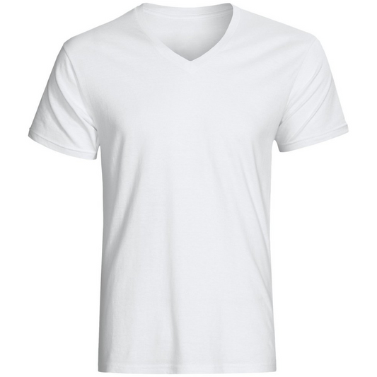 Wholesale Cotton V-Neck T-Shirts Blank All Colors Available